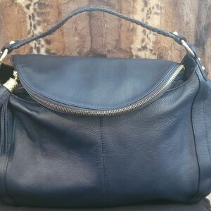 *****SOLD******Onna Ehrlich Cobalt Blue Leather Hobo Bag